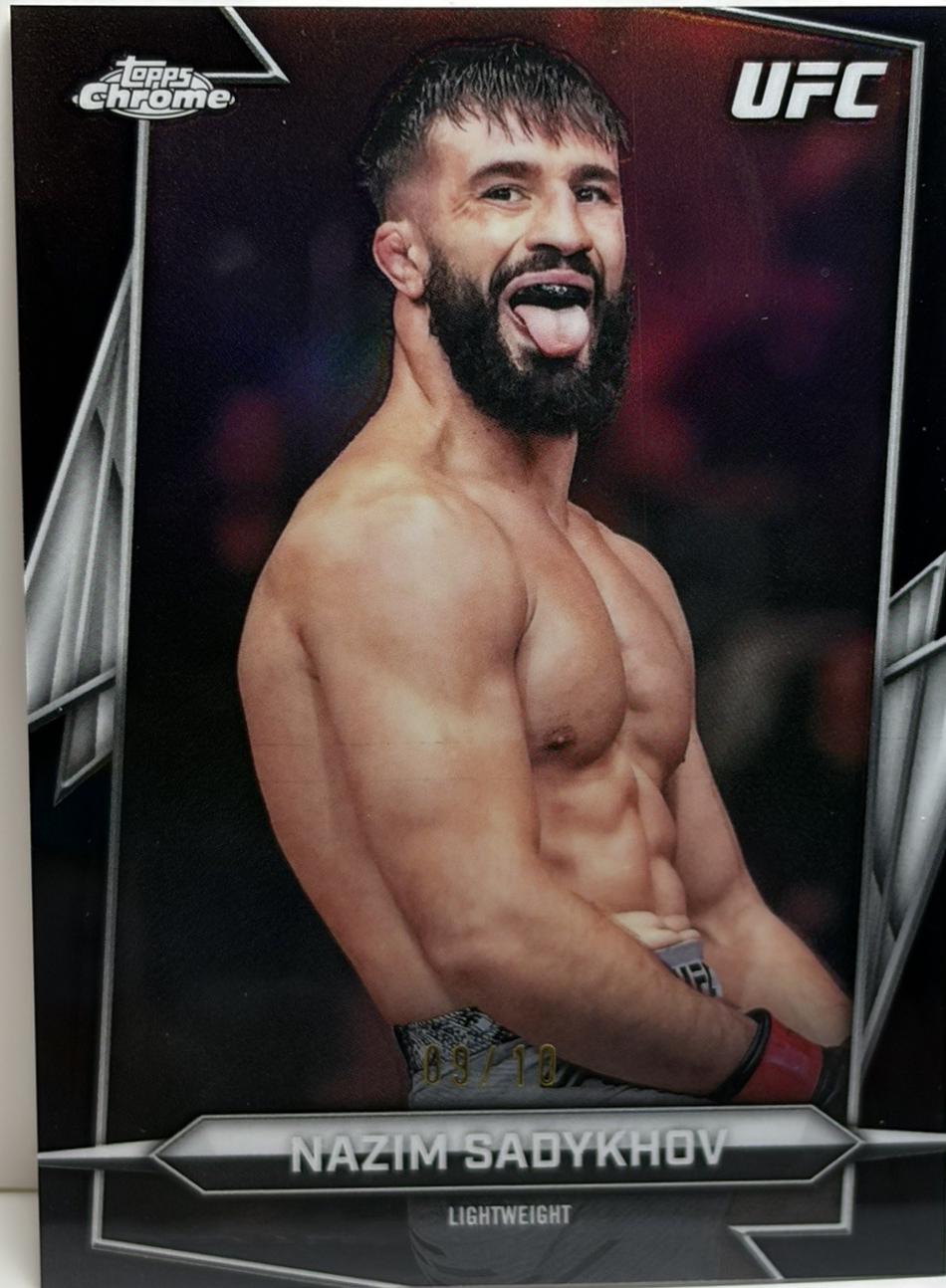 Nazim Sadykhov 2026 Topps Chrome UFC Base #25 Black Refractor
