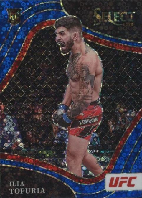 Ilia Topuria 2022 Panini Select UFC Octagonside #262 Blue Disco