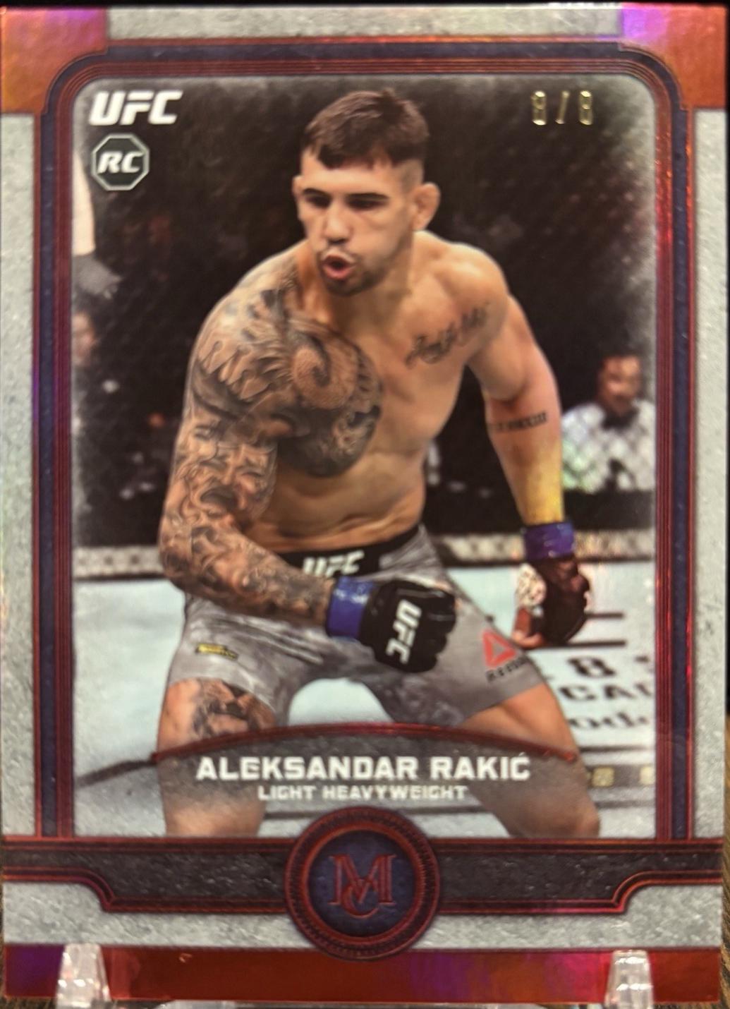 Aleksandar Rakic 2019 Topps UFC Museum Collection Base #17 Ruby