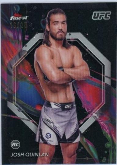 Josh Quinlan 2024 Topps Finest UFC Base Common #20 Red Black Vapor Refractor