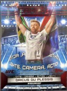 Dricus Du Plessis 2024 Topps Knockout UFC Camera (Lights, Camera, Action) #CAM-4 Red