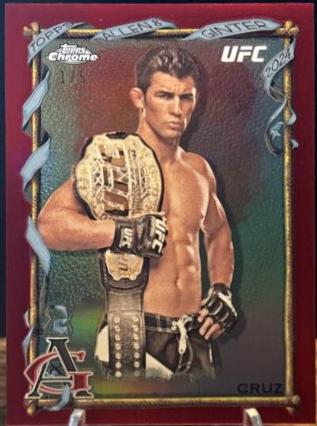 Dominick Cruz 2024 Topps Chrome UFC Allen & Ginter #AAG-20 Red Refractor