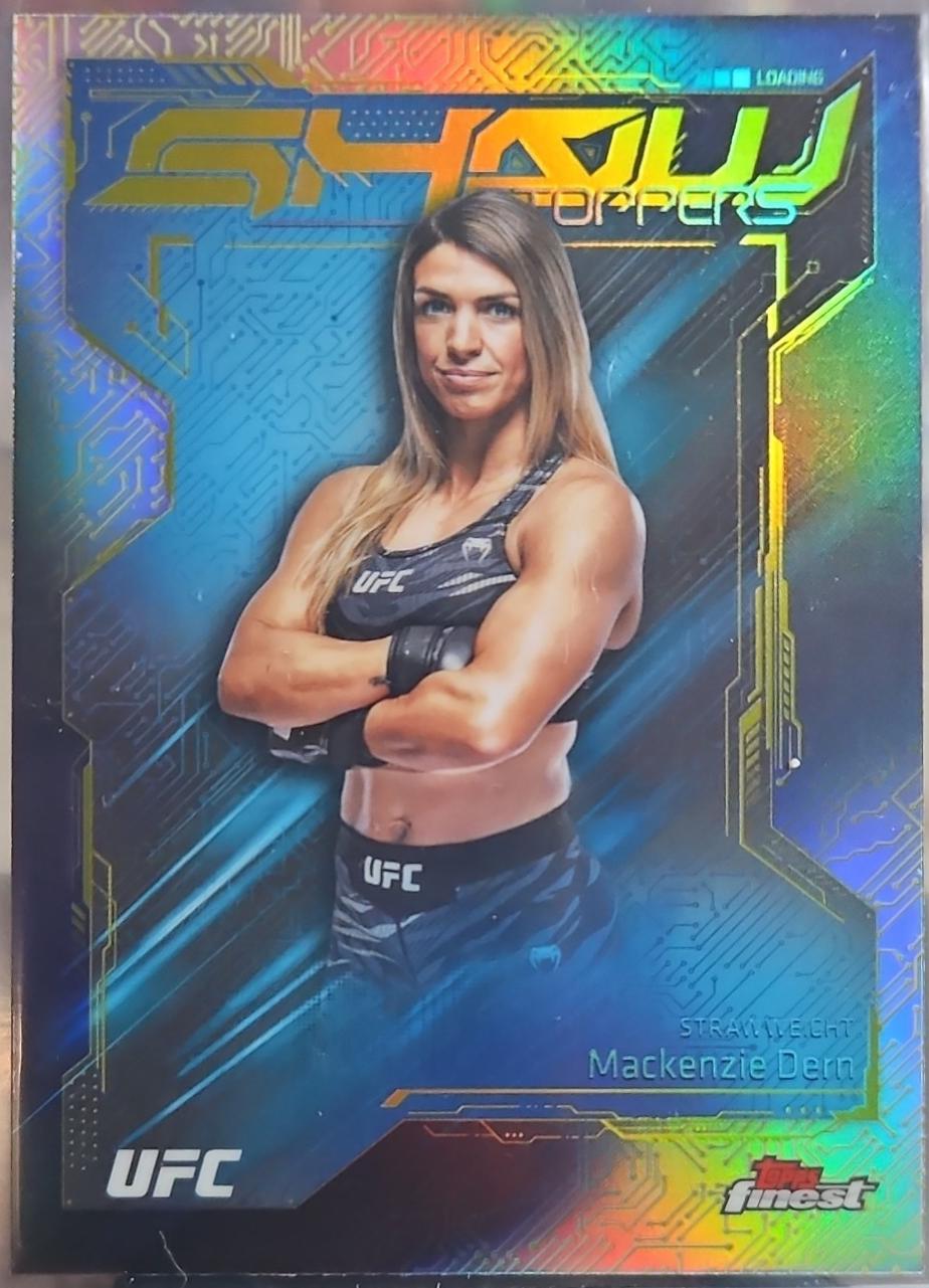 Mackenzie Dern 2025 Topps Finest UFC Showstoppers #SS-10 Refractor