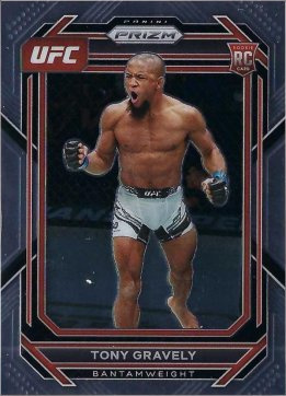 Tony Gravely 2023 Panini Prizm UFC Base #148 Green Pulsar