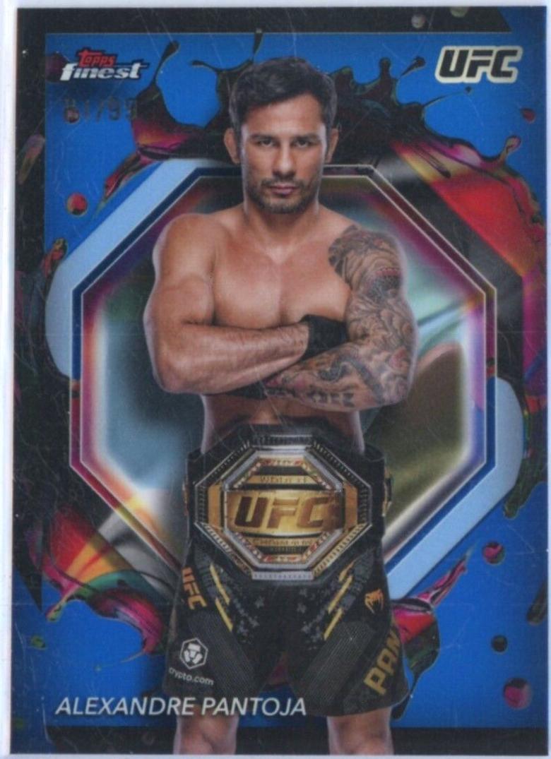 Alexandre Pantoja 2024 Topps Finest UFC Base Rare #262 Blue Refractor