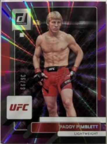 Paddy Pimblett 2023 Panini Donruss UFC Base #57 Purple Laser