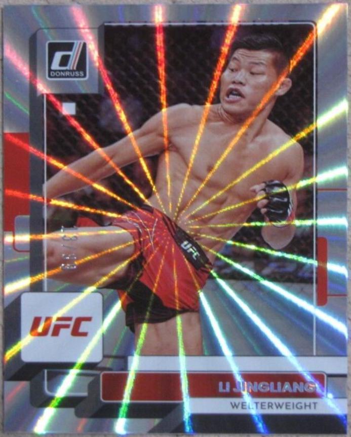 Li Jingliang 2023 Panini Donruss UFC Base #5 Laser