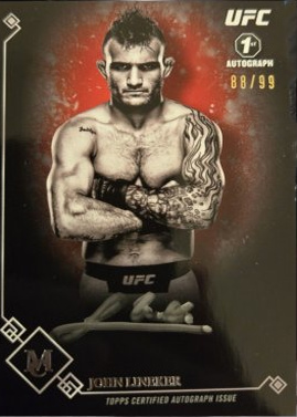 John Lineker 2017 Topps Museum Collection UFC Museum Autographs #MA-JL Copper
