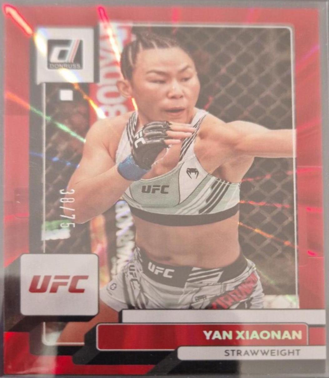 Yan Xiaonan 2023 Panini Donruss UFC Base #121 Red Laser
