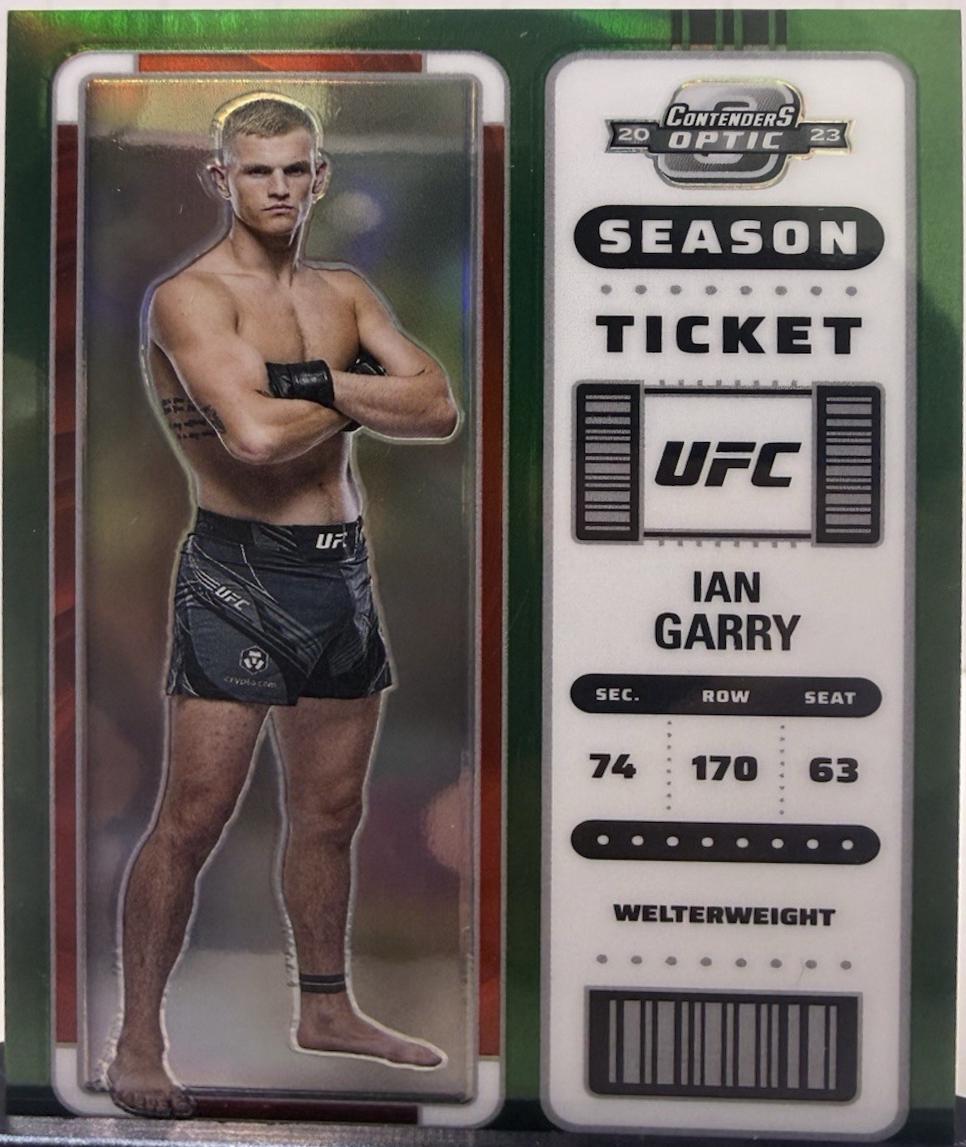 Ian Machado Garry 2023 Panini Chronicles UFC Base Contenders Optic Season Ticket #358 Green