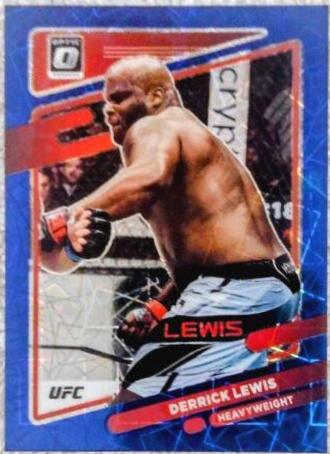 Derrick Lewis 2022 Panini Donruss Optic UFC Base #80 Blue