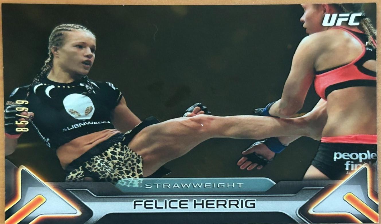 Felice Herrig 2016 Topps UFC Knockout Base #79 Gold