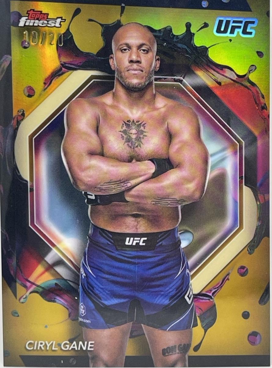 Ciryl Gane 2024 Topps Finest UFC Base Rare #252 Superfractor