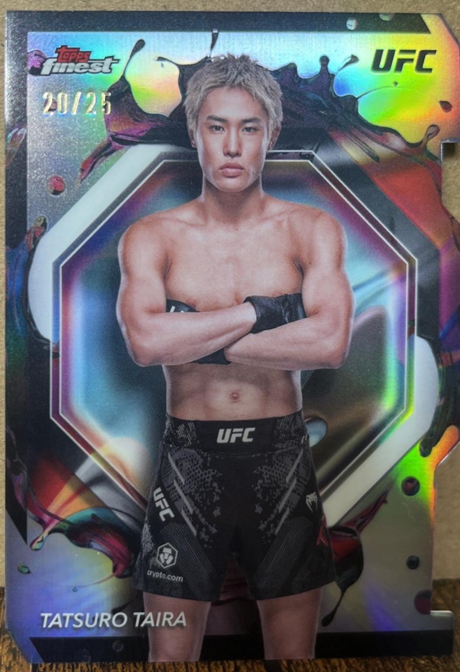 Tatsuro Taira 2024 Topps Finest UFC Base Rare #239 Die-Cut Refractor