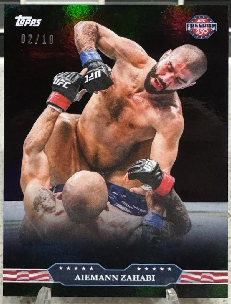 Aiemann Zahabi 2026 Topps UFC Freedom 250 Base #21 Black