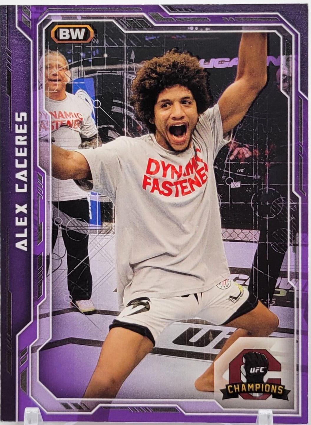 Alex Caceres 2014 Topps UFC Champions Base #145 Purple