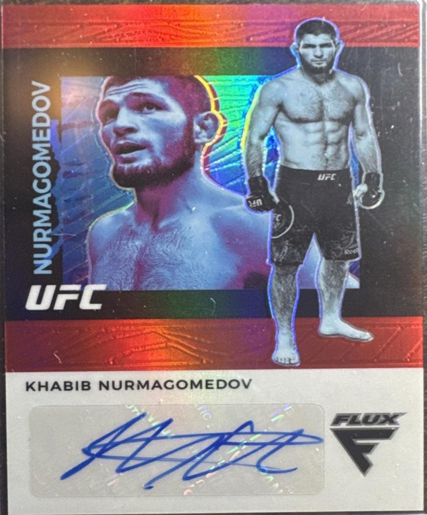 Khabib Nurmagomedov 2022 Panini Chronicles UFC Flux Auto #29 Red