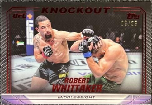 Robert Whittaker 2024 Topps Knockout UFC Base #58 Red