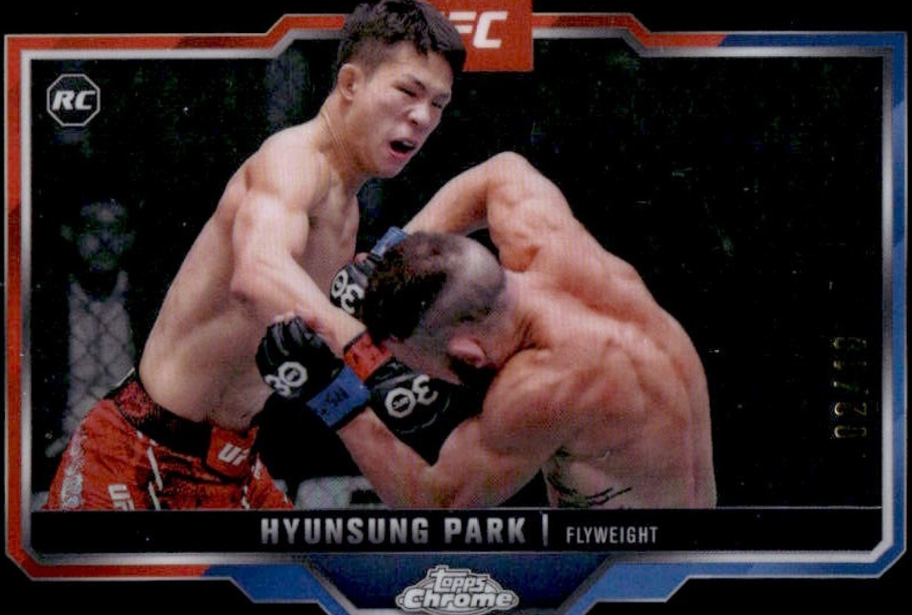 Hyunsung Park 2025 Topps Chrome UFC Base #169 Black Refractor