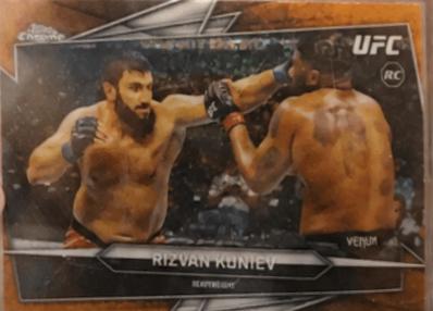 Rizvan Kuniev 2026 Topps Chrome UFC Base #164 Orange Geometric Refractor