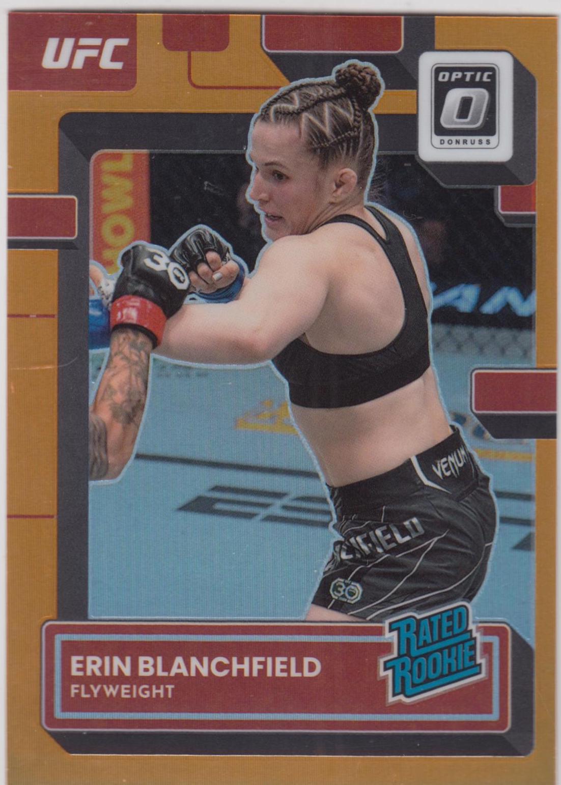 Erin Blanchfield 2023 Panini Donruss Optic UFC Base #124 Orange