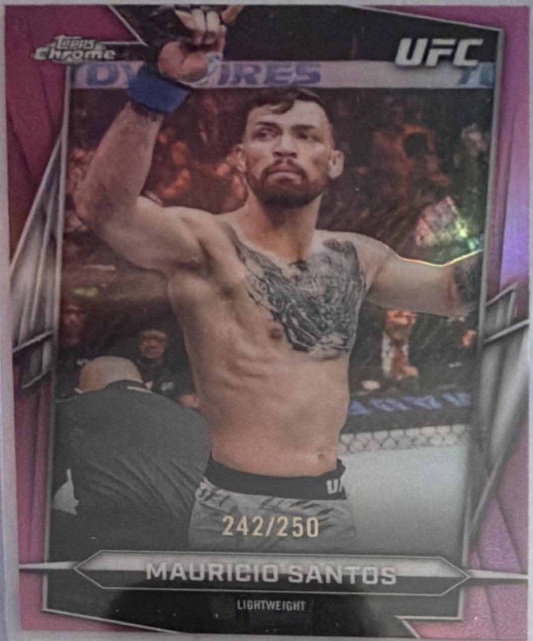 Mauricio Ruffy 2026 Topps Chrome UFC Base #178 Pink Refractor