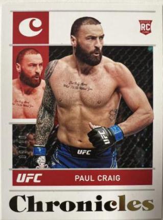 Paul Craig 2022 Panini Chronicles UFC Base One #463 Gold