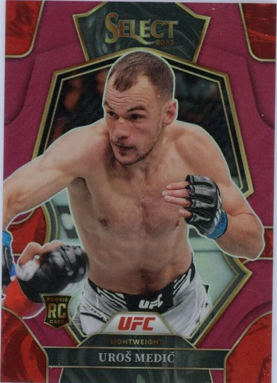 Uros Medic 2023 Panini Select UFC Premier Level #103 Maroon
