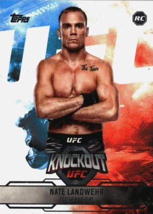 Nate Landwehr 2025 Topps Knockout UFC Base #30 Holo Silver