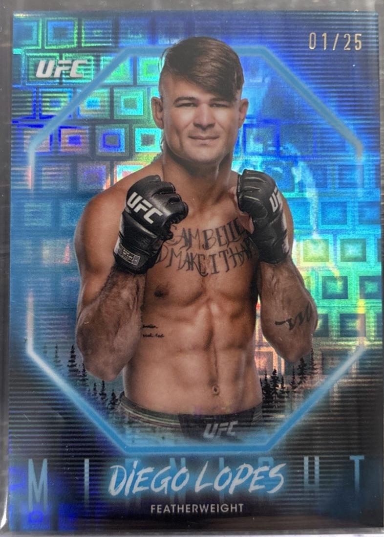 Diego Lopes 2025 Topps Midnight UFC Base #100 Moonrise