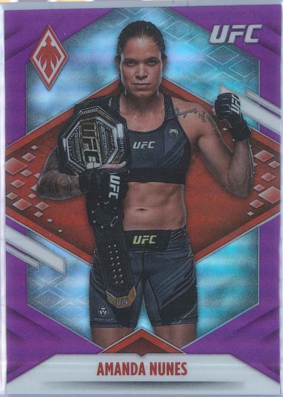 Amanda Nunes 2022 Panini Chronicles UFC Base Phoenix #317 Purple