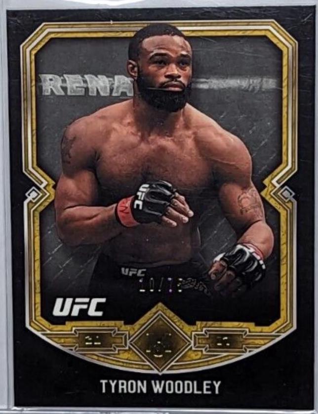 Tyron Woodley 2017 Topps Museum Collection UFC Base #1 Gold