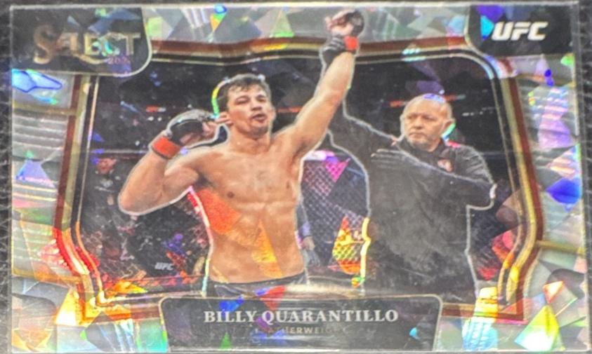 Billy Quarantillo 2023 Panini Select UFC Octagonside #274 Cracked Ice