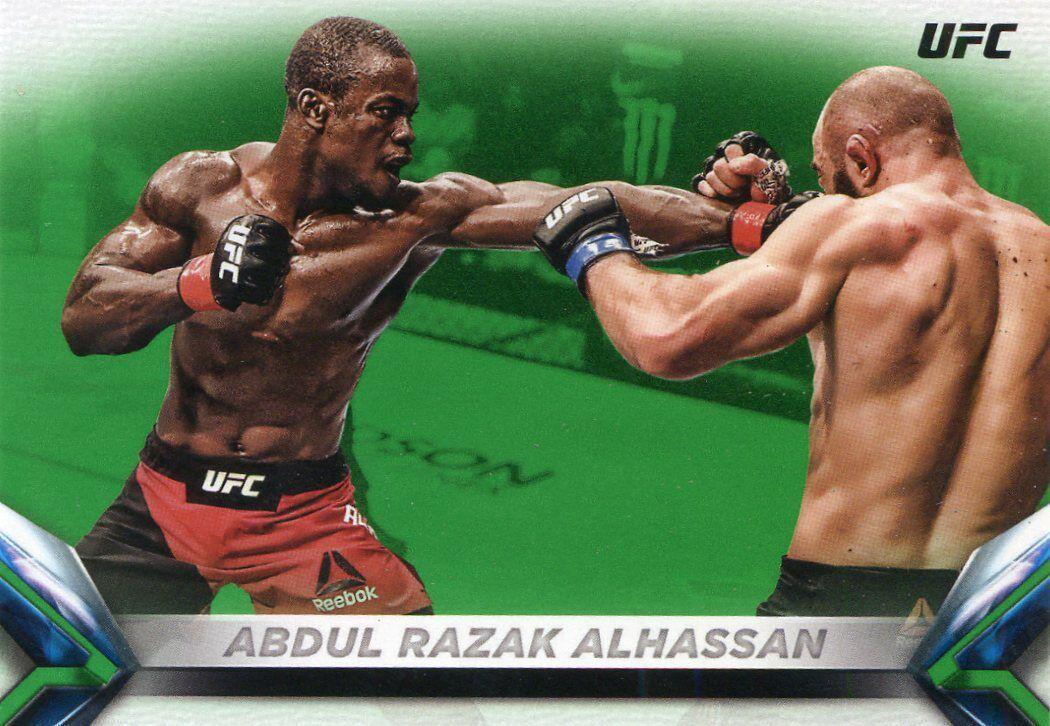Abdul Razak Alhassan 2018 Topps UFC Knockout Base #88 Green