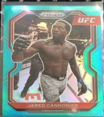 Jared Cannonier 2021 Panini Prizm UFC Base #44 Teal