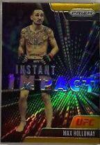 Max Holloway 2021 Panini Prizm UFC Instant Impact #4 Gold