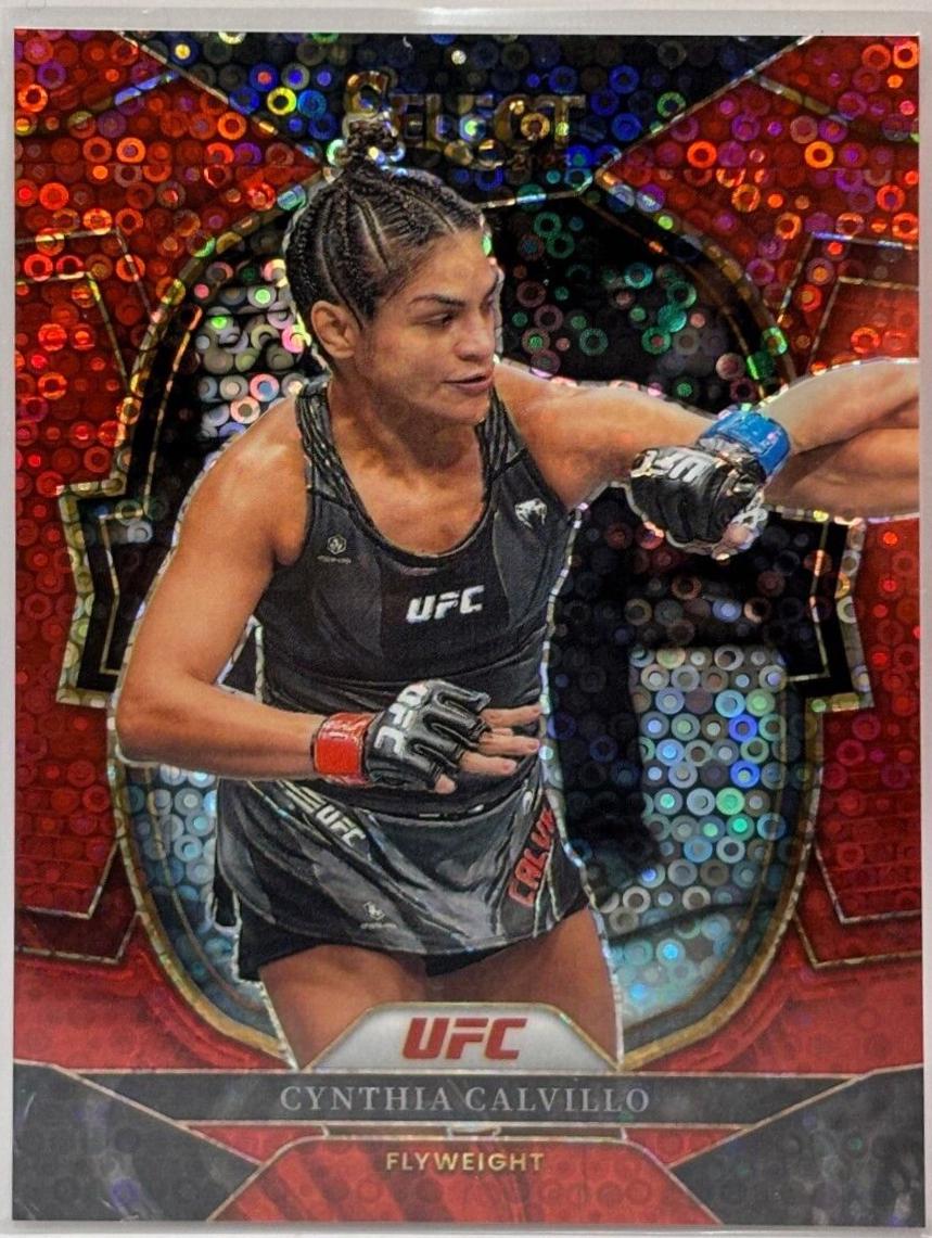 Cynthia Calvillo 2023 Panini Select UFC Concourse #22 Red Disco