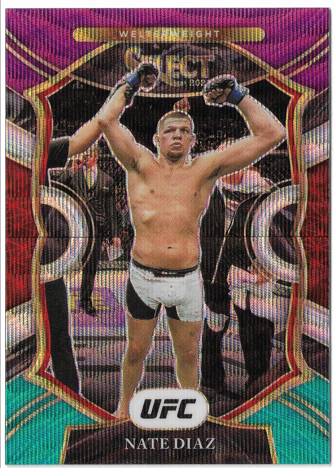 Nate Diaz 2021 Panini Select UFC Concourse #39 Tri Color