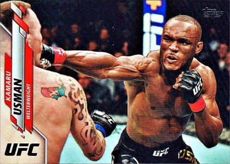 Kamaru Usman 2020 Topps UFC Base #50 Red