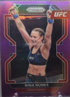 Nina Nunes 2022 Panini Prizm UFC Base #160 Purple