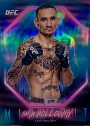 Max Holloway 2025 Topps Midnight UFC Base #1 Black Light