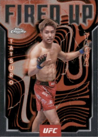 Tatsuro Taira 2025 Topps Chrome UFC Fired Up #FUP-19 Red Refractor