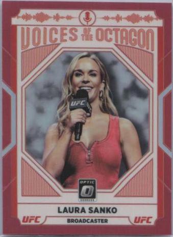 Laura Sanko 2022 Panini Donruss Optic UFC Base #124 Red