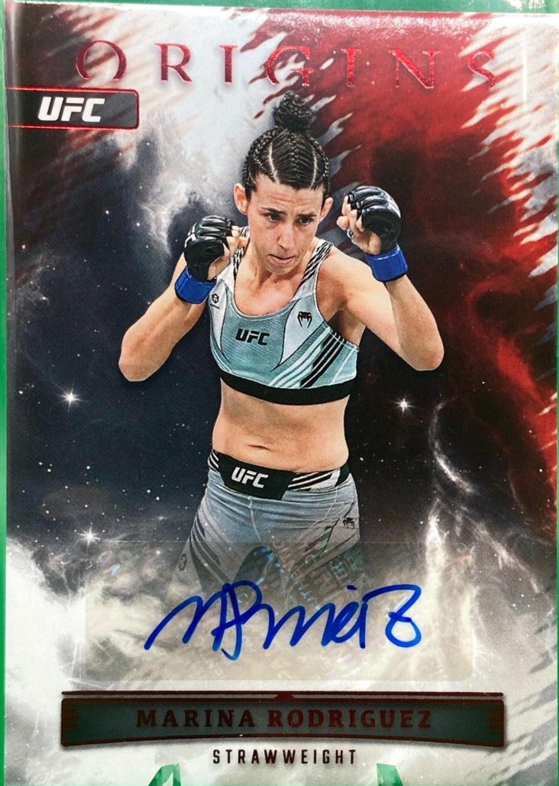 Marina Rodriguez 2023 Panini Chronicles UFC Origins Autographs #25 Platinum