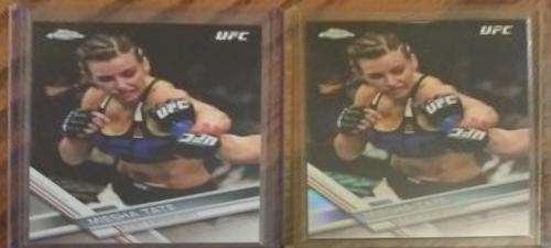 Miesha Tate 2017 Topps Chrome UFC Base #33 Refractor