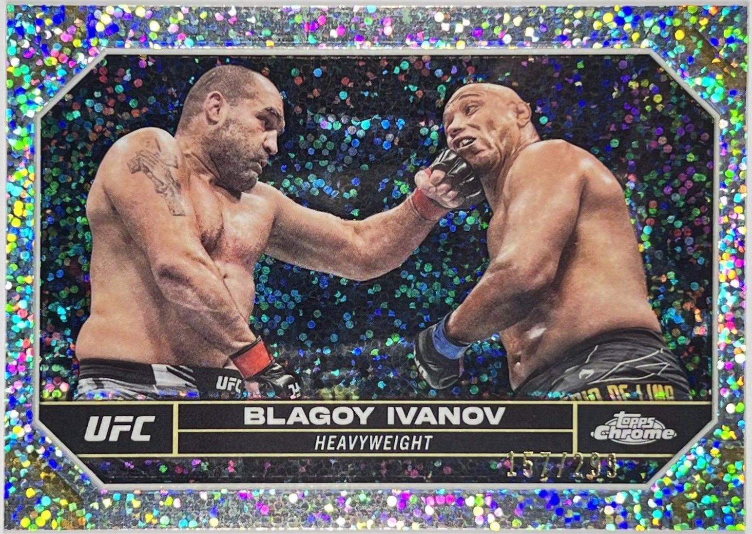 Blagoy Ivanov 2024 Topps Chrome UFC Base #28 Speckle Refractor