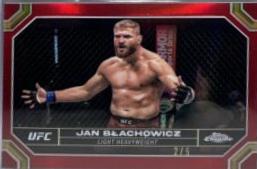 Jan Błachowicz 2024 Topps Chrome UFC Base #91 Red Refractor