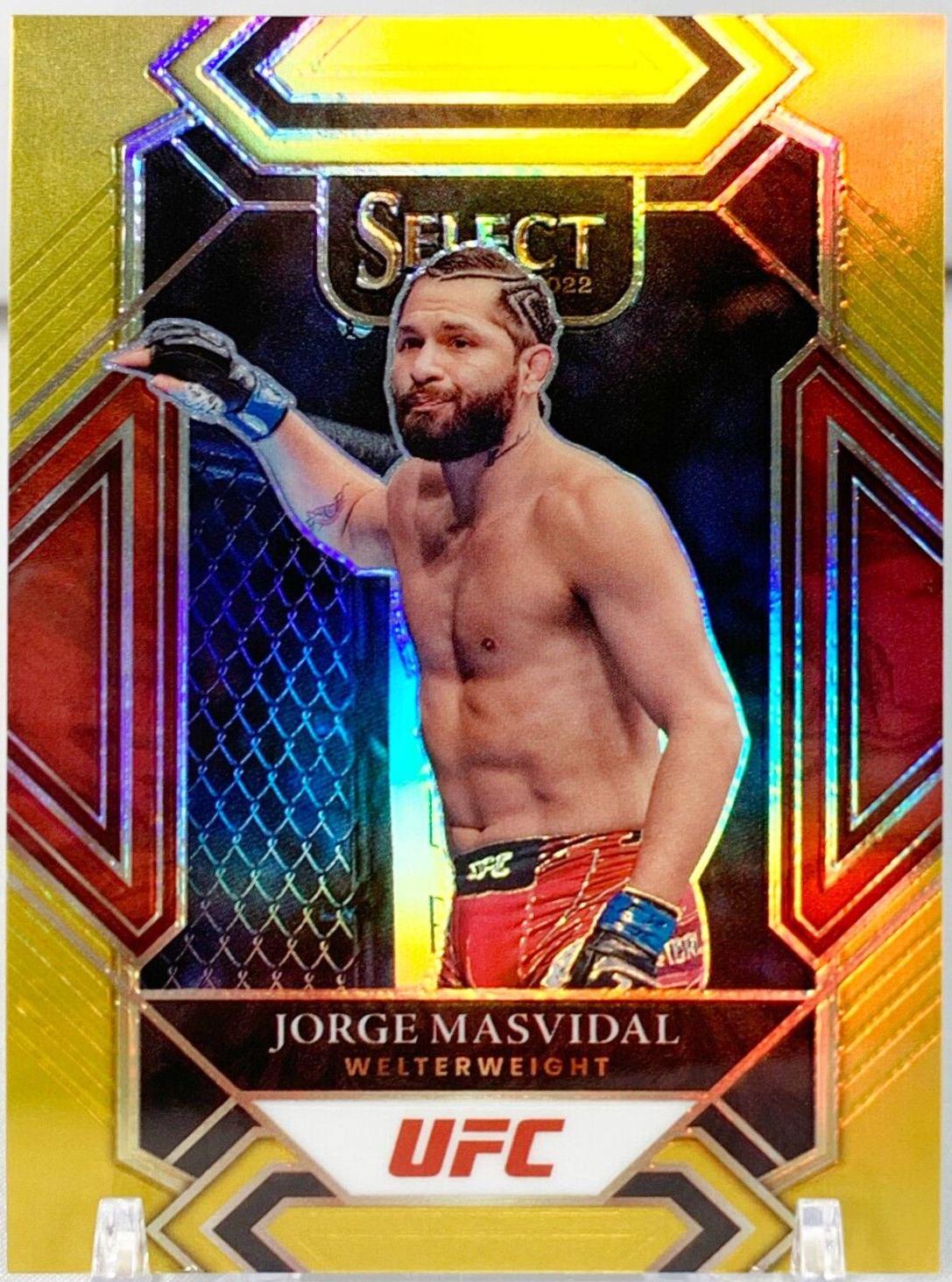 Jorge Masvidal 2022 Panini Select UFC Mezzanine #368 Gold