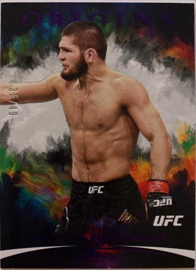 Khabib Nurmagomedov 2022 Panini Chronicles UFC Base Origins #137 Purple