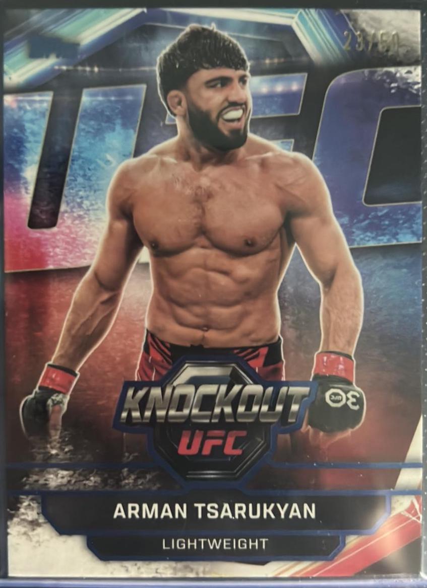 Arman Tsarukyan 2026 Topps Knockout UFC Base #21 Blue